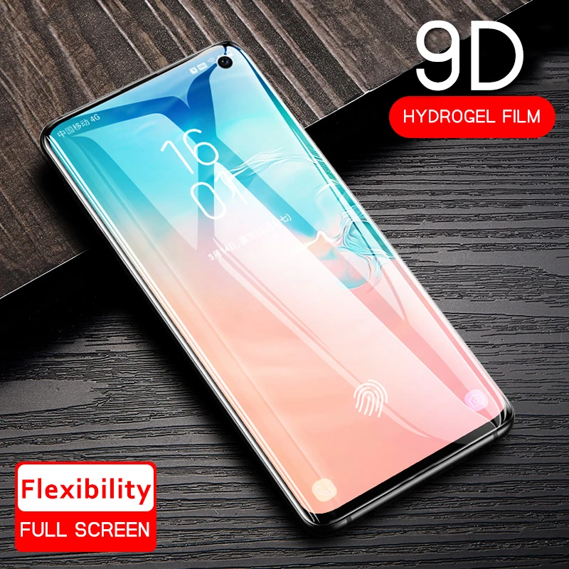Мягкая Гидрогелевая пленка для samsung A7 A50 M10 S10 2018 полное закаленное стекло Galaxy