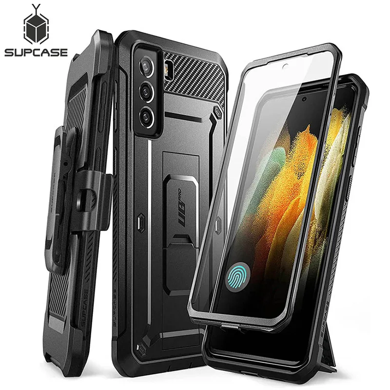SUPCASE For Samsung Galaxy S21 FE Case 5G (2022) UB Pro Full-Body Holster Cover WITH Built-in Screen Protector & Kickstand