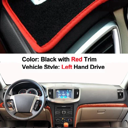 LHD Red Накладка на приборную панель автомобиля, ковровое покрытие, накидка для Chevrolet Holden Epica Daewoo Tosca 2013 LHD RHD 2 слоя авто солнцезащитный козырек - Название цвета: LHD Red