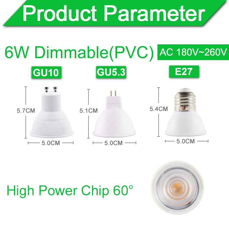 Затемнения Светодиодный точечный светильник MR16 GU10 MR11 светодиодный светильник E27 E14 6W 7W 8W 220V AC12V точечный светодиодный лампы светильник Lampada Bombillas холодной теплый белый
