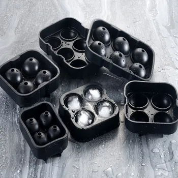 

Silicone Ice Cube Maker Whiskey Drink Ice Ball Mold Mould Gadget Ice Cube Black Ice Mold Kitchen Tools for Candy Cake Pudding