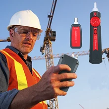 NF-858C портативный тестер кабеля сети Ethernet тестер длины кабеля линия кабель искателя детектор для обслуживания сети