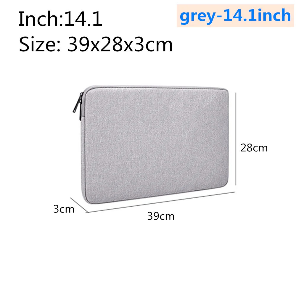 grey-14.1inch Водонепроницаемый чехол для ноутбука Macbook air pro 13,3 14,1 15,4 15,6 дюймов для Apple просо ноутбук Войлок вкладыш посылка чехол - Цвет: grey-14.1inch