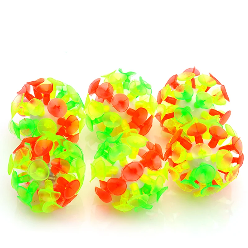 Новинка пластиковый мягкий липкий слайм на присоске светящийся шар Детские