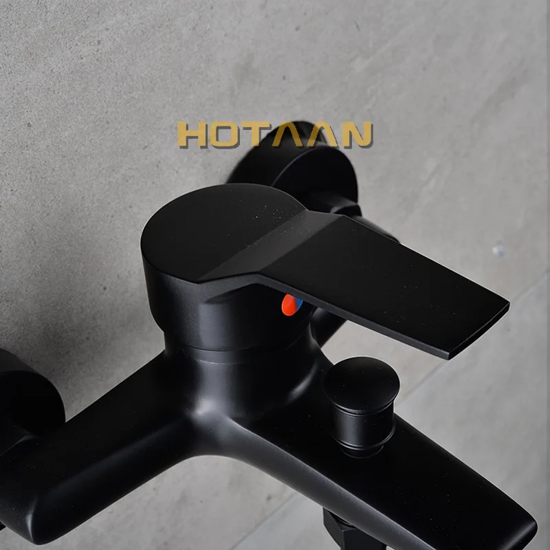 . Black Finish New Wall Mounted shower faucet Bathroom Bathtub Handheld Shower Tap Mixer Faucet  YT-5339-H