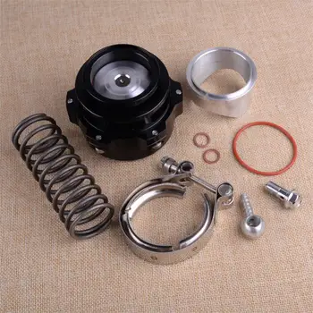 

CITALL Black Car Turbo BOV Blow Off Valve V-band Clamp Flange Spring 0.4-1.3 Bar 50mm