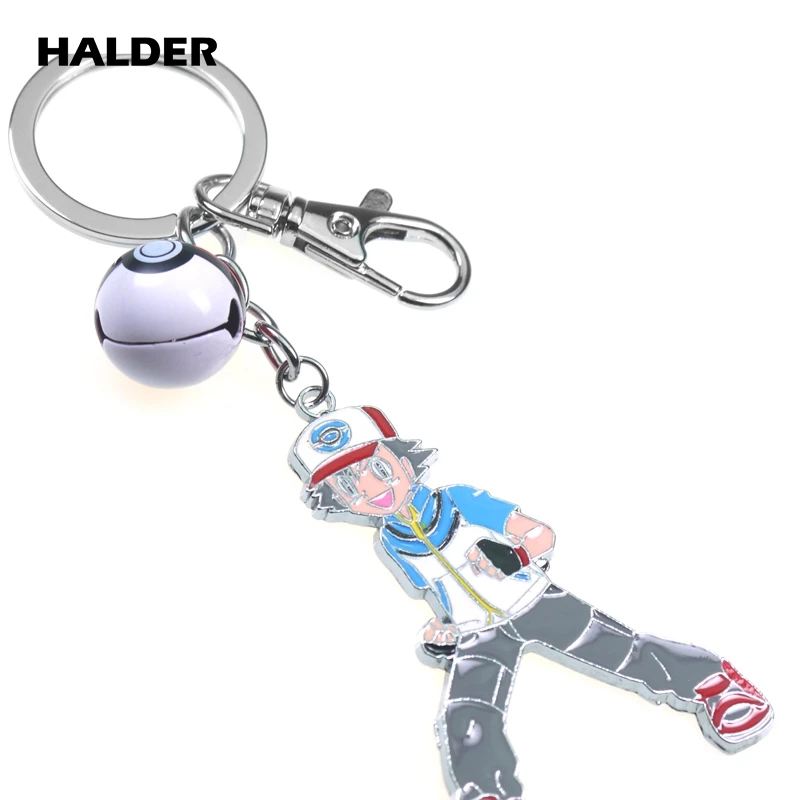 KS0015 HALDER Покемон карманные монстры Пикачу бросок poke ball Bell кулон брелок для рюкзака аксессуары безделушки автомобильный брелок