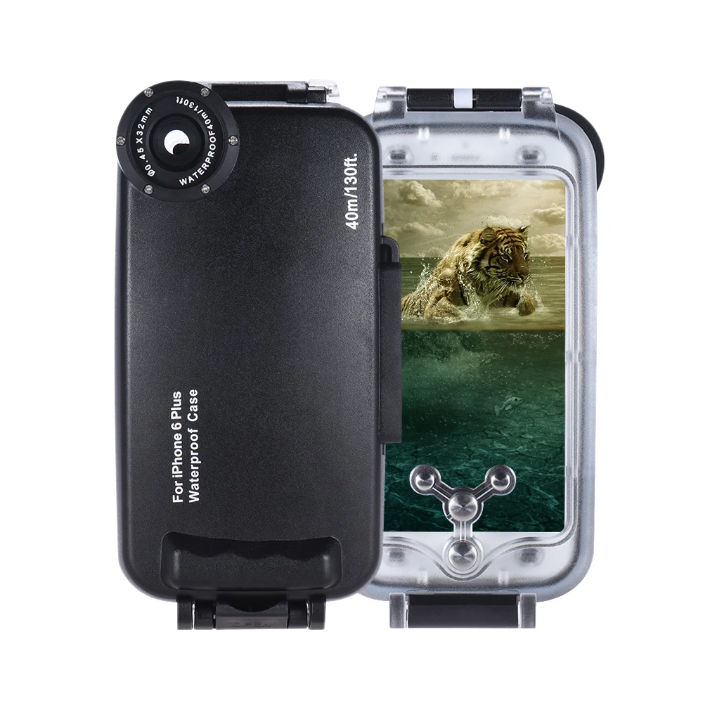 

Mobile Phone Smartphone Waterproof Diving Housing Protective Case Cover Underwater 40M/ 130ft for iPhone 6/6plus 7/7plus