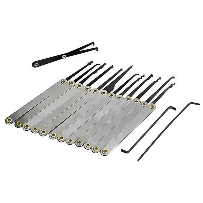 

15 Pcs Lock Picking Tools Training Locks For Lockpicking, Extractor Tool For Beginner And Pro Locksmiths Protable Unlocking Tool