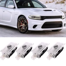 

For Dodge Challenger SRT Scat Pack Demon Charger Hellcat RT Super Bee Car Logo Door Light LED Ghost Shadow Emblem Projector Lamp