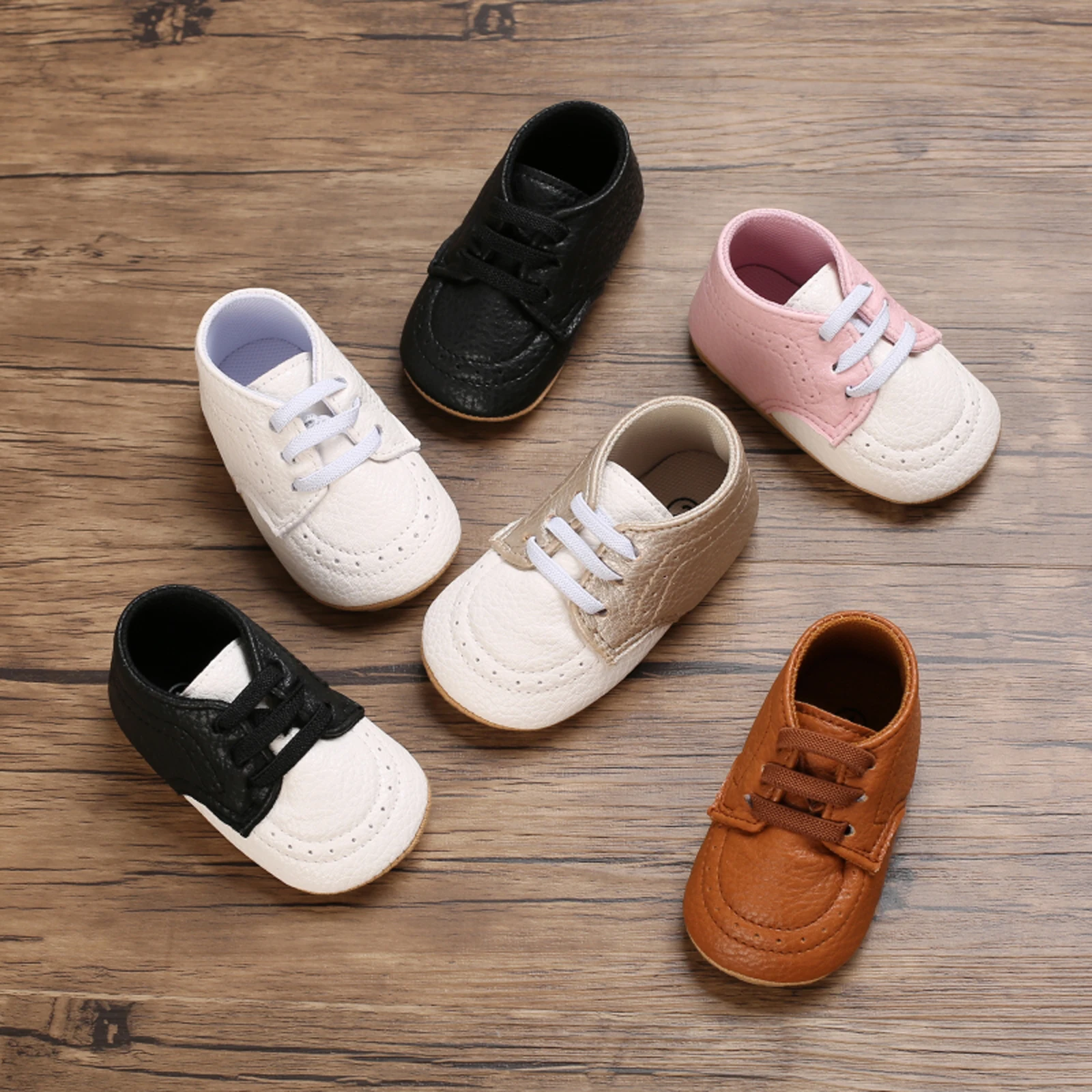 Toddler Baby Shoes Cute Anti-Slip Soft Sole Footwear Walking Shoes Prewalker 0-18 Months Moccasins Newborn First Walkers