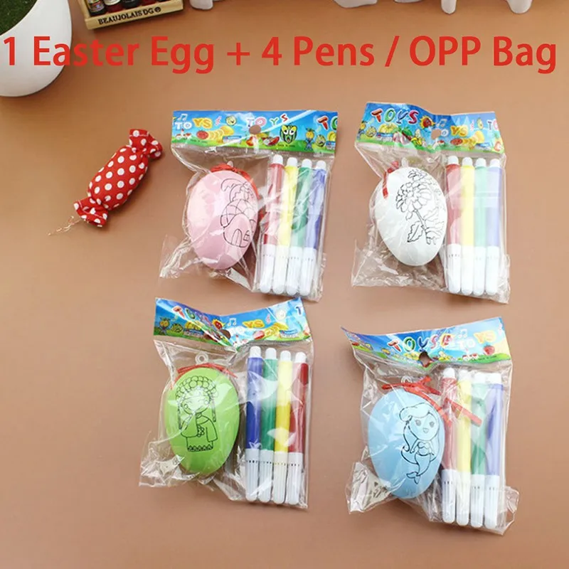 Orbita Easter DIY ручная роспись цвет ing Egg ручная работа мультфильм ручная роспись яичная скорлупа игрушка узор и цвет случайный n