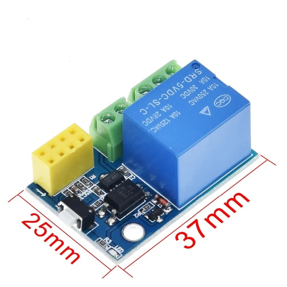 ESP8266 5 в Wi-Fi Релейный Модуль DS18B20 DHT11 RGB светодиодный пульт управления, умный дом, пульт дистанционного управления, телефонное приложение, ESP-01S