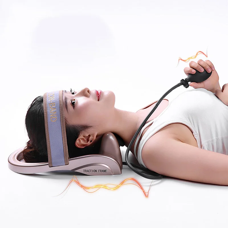 

Inflatable Neck Massager Manual Correction Cervical Massage Pillow Soothing Relieve Fatigue Massage For Neck