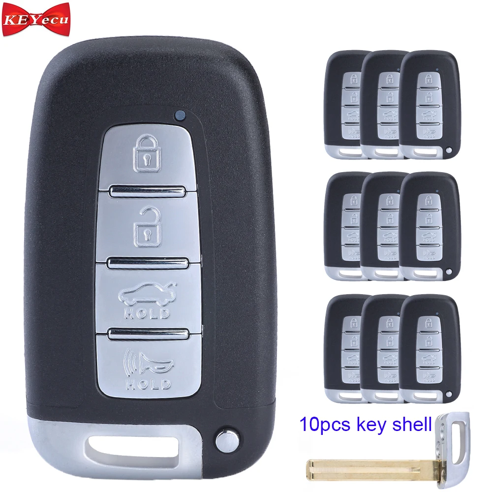 KEYECU 10 шт. для hyundai Azera Equus Genesis Sonata Elantra Kia Forte Optima дистанционного ключа автомобиля