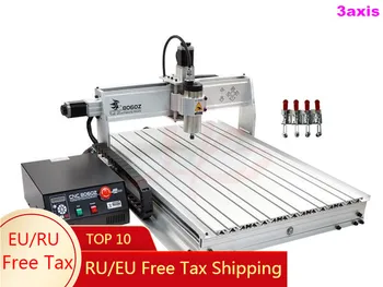 

2200W spindle metal engrave machine USB port cnc milling 8060 ER20 collet wood lathe with limit switch