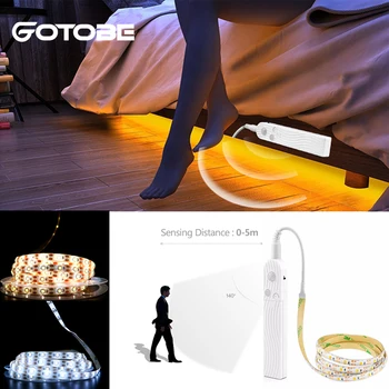 

PIR Motion Sensor LED Light Strip 5V USB Power AAA Battery Power Waterproof Flexiable for Bedroom Kitchen Stairs Cabinet Light