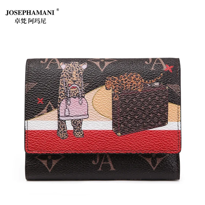 

high quality women portfel High-end josephamani brand Short wallet new fashion ladies carteira Beautiful little bee bag