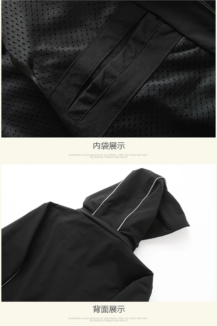 Новинка, большие размеры, 8xl, 7xl, 6xl, 5xl, осенняя Новая модная тонкая мужская куртка с капюшоном, тонкие куртки, брендовая повседневная куртка