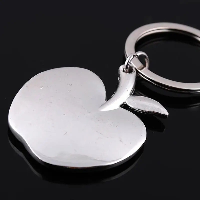 Novelty Souvenir Metal Apple Key Chain Creative Gifts Apple Keychain Key Ring Trinket car key ring LX8532