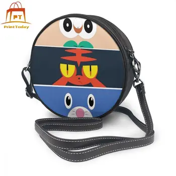 

Pokemon Sun And Moon Shoulder Bag Pokemon Sun And Moon Starters Leather Bag Pattern Mini Women Bags Womens Crossbody Round Purse