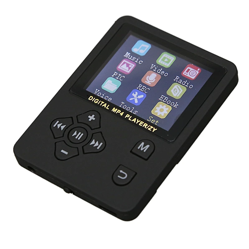1,8 дюймовый ЖК-экран MP3-плеер Поддержка до 32 Гб Tf карта памяти Hi Fi fm-радио мини Usb музыкальный плеер Walkman(черный