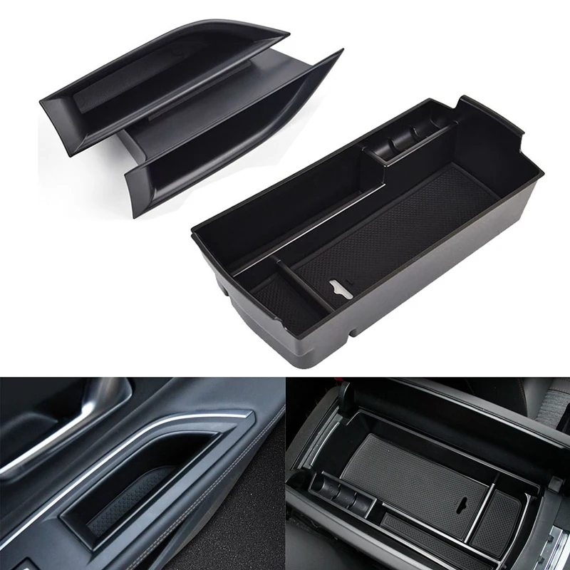Armrest Storage Box for Peugeot 3008 3008GT 5008 2017-2020 Center Console Organizer Car Door Handle Storage Tray