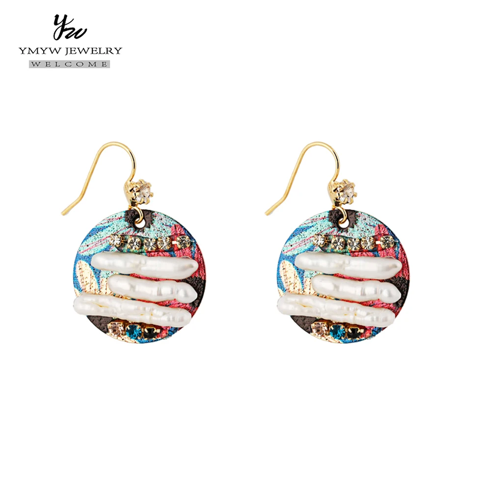 YMYW, модные серьги в форме натурального барокко с жемчугом, экзотические серьги в богемном стиле для женщин и девушек, вечерние серьги в подарок, Oorbellen Brincos