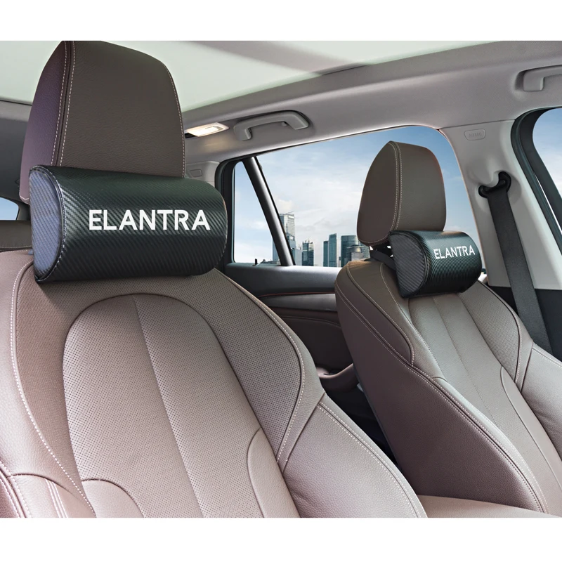 Автомобильный Стайлинг для hyundai ELANTRA автомобиля шеи подушки обе стороны искусственная кожа один подголовник 1 шт