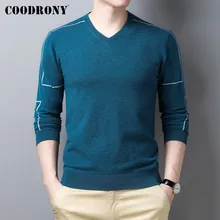 

COODRONY Brand Soft Warm Sweater Pullover Men Clothing Casual V-Neck Pull Homme Spring Autumn Knitwear Jumper Shirt Jersey C1397