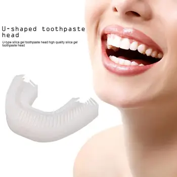 

U-shape Silicone Toothbrushes Head High Quality Silicone Gel Head Automatic Electric Toothbrush Head for Adults Cleaning Tool