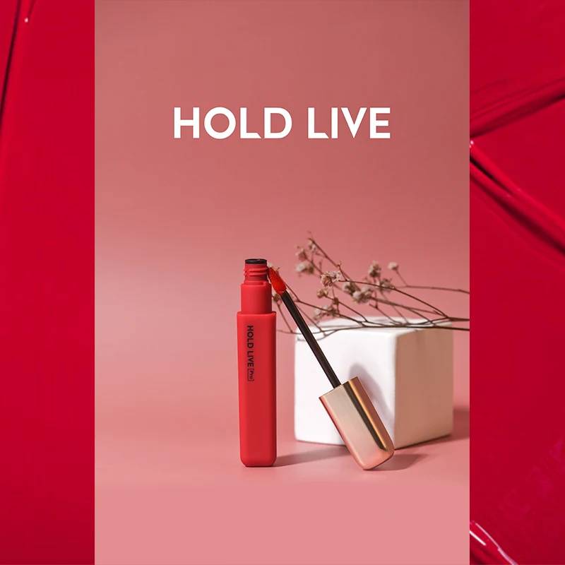 Hold live velvet matte lip gloss long lasting waterproof air cushion pigment sexy red tomato orange peach liquid lipstick BN201