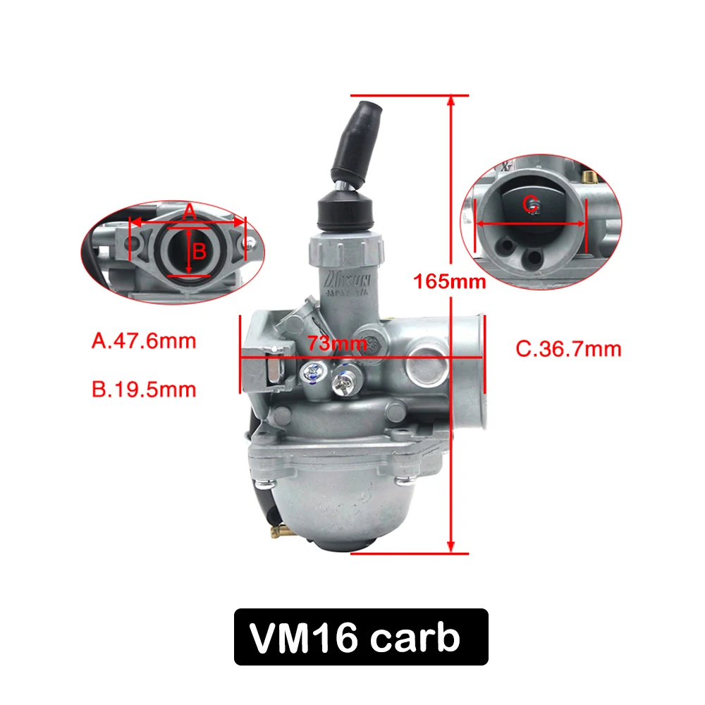Alconstar для 50cc 90cc 100cc 150cc 200cc мотоциклетные VM16 VM22 VM26 VM28 19/26/30/32 мм Mikuni Карбюратор Dirt Pit Bike ATV Quad