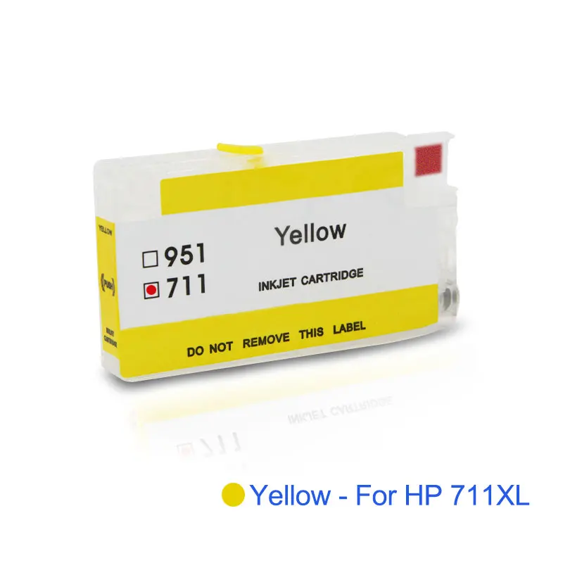 OCINKJET 711 4 цвета многоразовый пустой чернильный картридж для hp 711 совместимый для струйного принтера hp T120 T520 с постоянным чипом