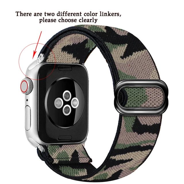 Soft and comfortable nylon Loop elastic buckle Apple watch band 38mm 42mm Series 7 SE654321 For iWatch Strap Bohemia braid  44mm 11