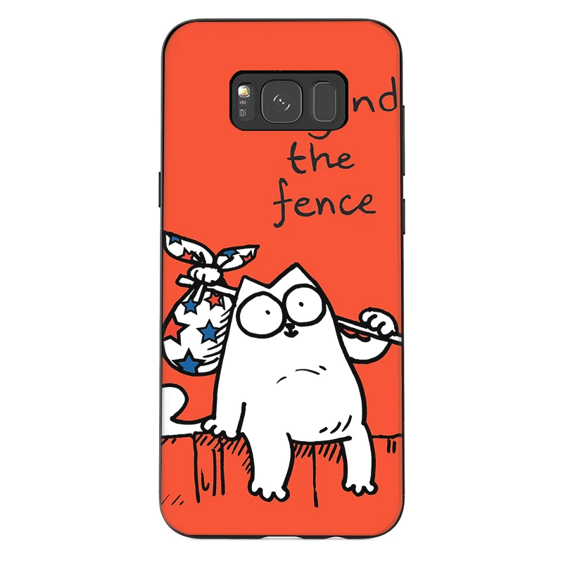 Чехол для samsung Galaxy A70 A60 A50 A40 A30 A20 A10 A10s A20s A30s A40s A50s A3 A5 A6 A7 A8 A9 крышка Simons Кот
