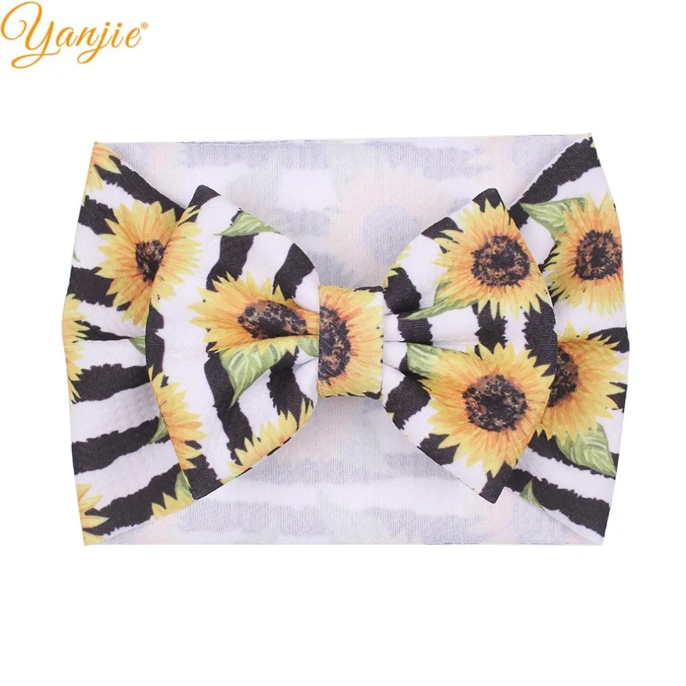 DIY 10 Baby Kids Satin Flower Hair Bow For Headband Hair clip Wedding Decor HC