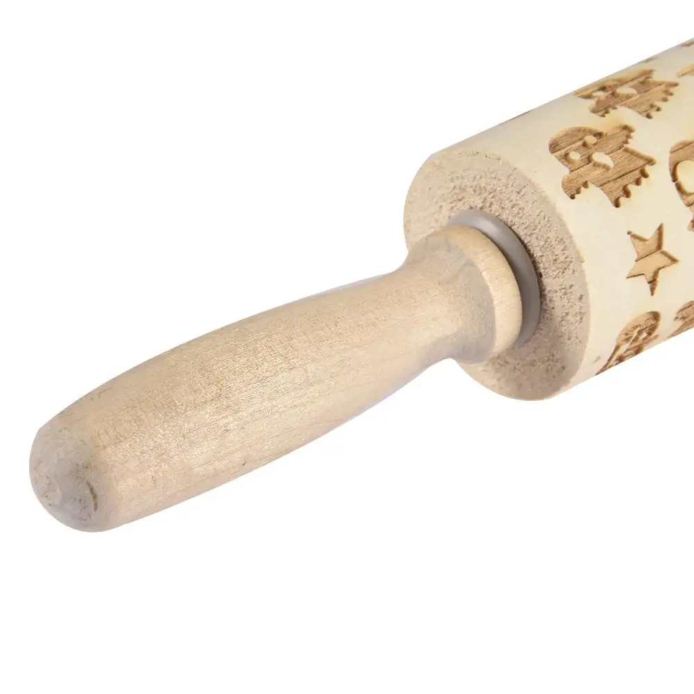 Willow Rolling Pin для детей и взрослых, делая Бисквитное тесто рельефная Скалка шампуры для выпечки торта тесто с рисунком
