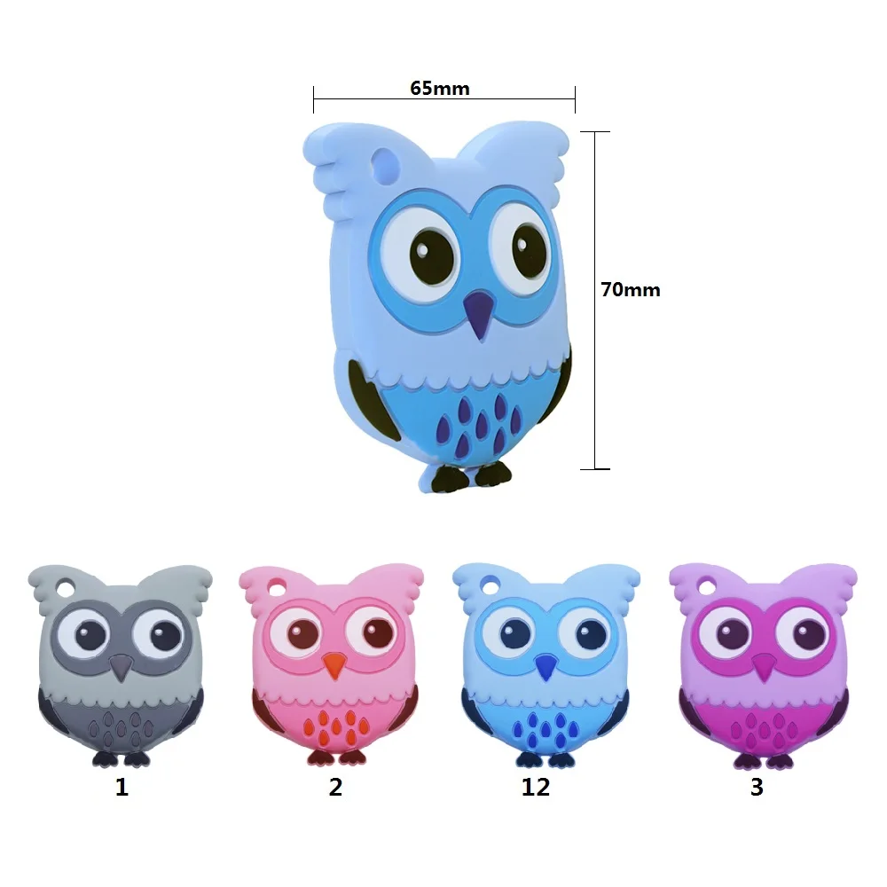 BOBO.BOX 1pc Silicone Teether Animal Silicone Teething Toy Pendant Christmas Nursing Gifts Silicone Beads  Rodents Baby Teether 2