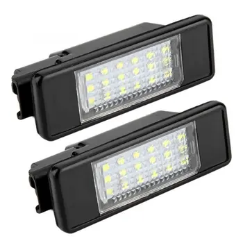 

2pcs 18 LED Beads License Plate LED Light Lamp for Citroen C2 C3 C4 C5 C6 DS3 for PEUGEOT 106 207 307 308 406 407 508 1007 3008