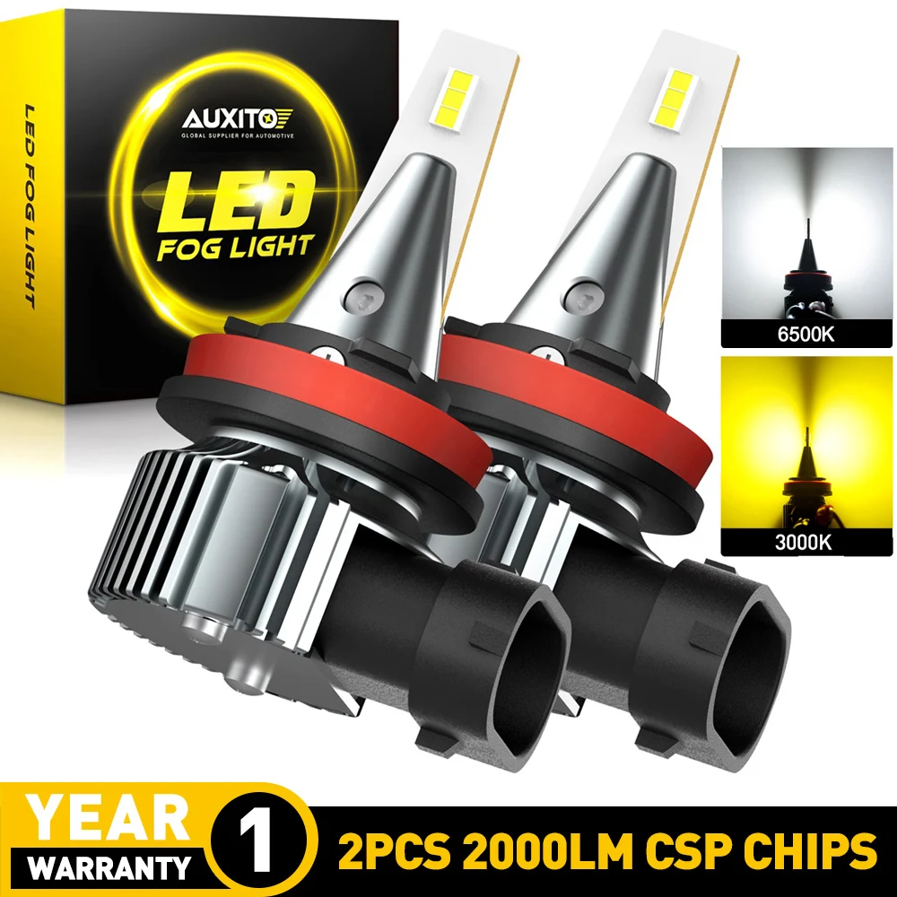 2PCS 3000K Gold Yellow 3000K 5202  H16 LED Bulbs For Fog Lights Driving Lamps 