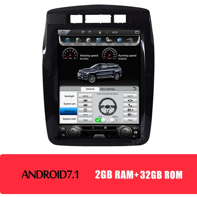 Android Car Radio Вертикальный экран в стиле киринави Тесла, 10,4 дюйма, Android 8,1, автомобильный dvd-плеер, Автомобильный gps навигатор, Автомагнитола для Volkswagen VW Touareg - Цвет: Android Car Radio