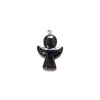 Natural Stone Black Hematite Gun Moon Pendant Men's Necklace Charms Bracelets Bangles DIY Accessories for Jewelry Gift for Man 5