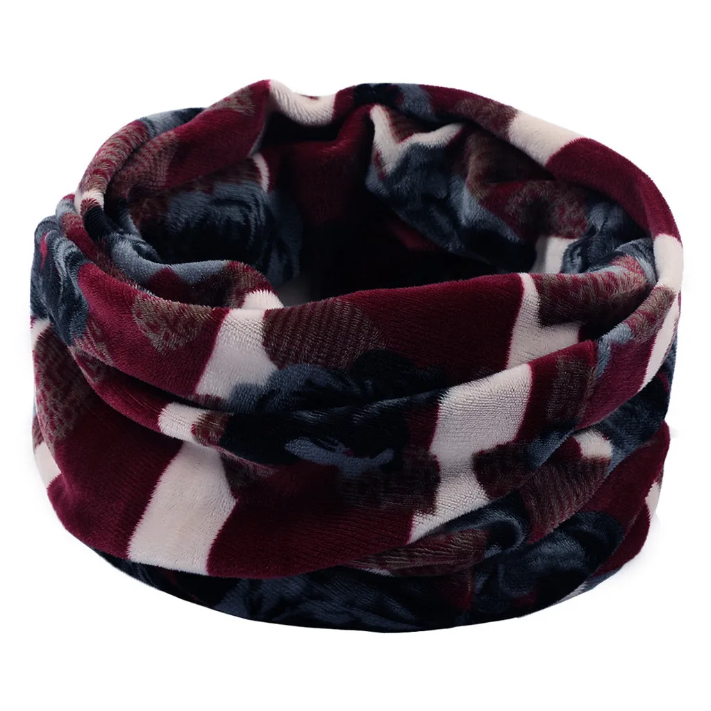 44scarf Шапка и шарф 2019Top Женская двухсекционная однотонная вязаная шапка сохраняющая тепло шейный платок зимняя шапка - Цвет: 44scarf