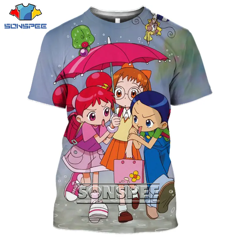 SONSPEE Ojamajo Doremi Magic Loli Sexy Tshirt 3D Printed Men Women Tees Tops Graphics Summer T-shirt  Harajuku Anime Style Shirt