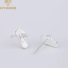 XIYANIKE 925 סטרלינג כסף עיצוב Creative כישלון להעיף עגילים קוריאני סגנון אופנה קטן אוזן חישוקי תכשיטים גיאומטריים(China)