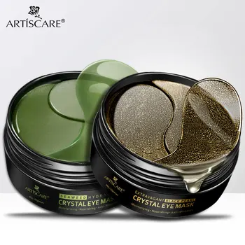 

ARTISCARE Seaweed Hydrating Crystal Black Pearl Eye pacthes Face mask Under the Eyes Removal Dark Circles Lifting Firm Nourish