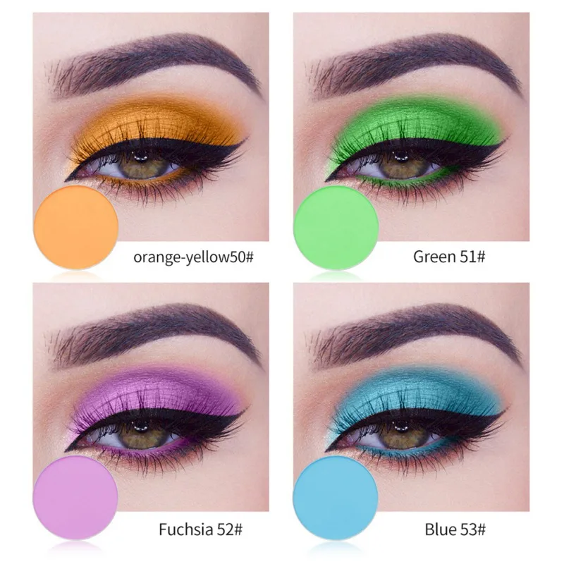 NICEFACE матовые тени для век водостойкие блестящие стойкие тени для век Пудра Металлические Бархатные тени для век Косметика для глаз