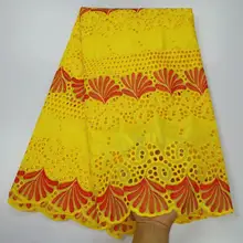 Швейцарская кружевная ткань хлопок африканская сухая кружевная вышитая африканская кружевная ткань для женского платья