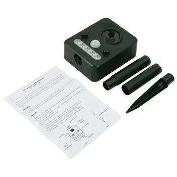 

Ultrasonic Cat Pest Repeller Outdoor Solar Powered Infrared Sensor Animal Birds Chaser Repellers Infrared Detector